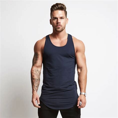 Custom Men S Gym Athletic Stringer Tank Tops For Bodybuilding Workouts