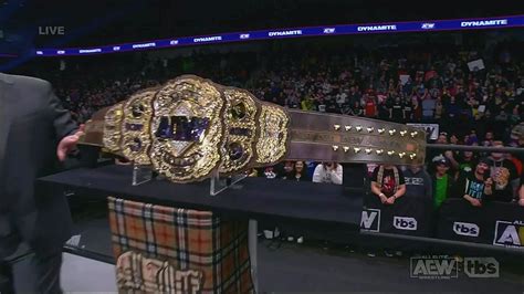 Photo Mjf Reveals New Aew World Championship On Dynamite