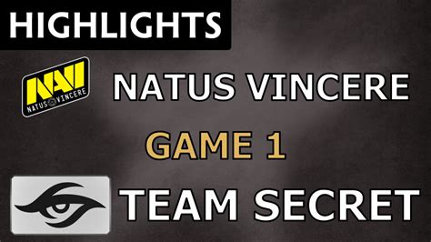 Natus Vincere Vs Team Secret Game 1 SL I League StarSeries S2 Dota