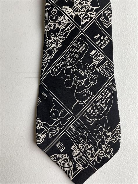 Vintage Disney Balancine Mickey Mouse Silk Tie Gem