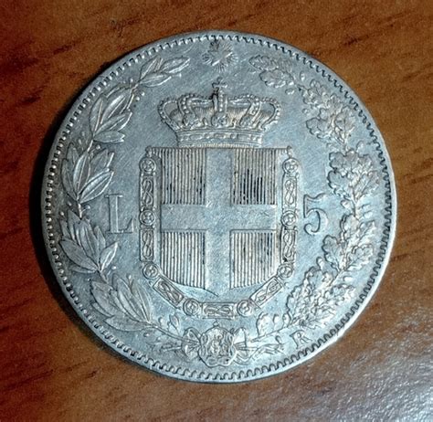 5 Lire 1879 UMBERTO I Regno D Italia Identificazioni Valutazioni E