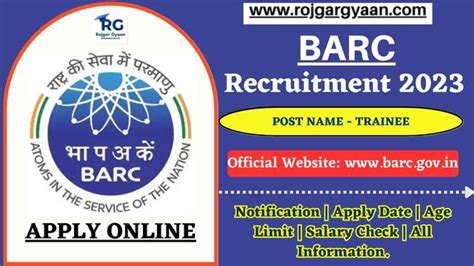 BARC Recruitment 2023 Apply Offline 16 Officer Posts