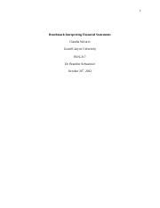 Benchmark Interpreting Financial Statements Docx 1 Benchmark