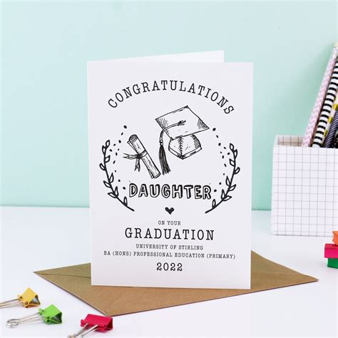 Graduation Card for Daughter, Graduation Card for Granddaughter ...