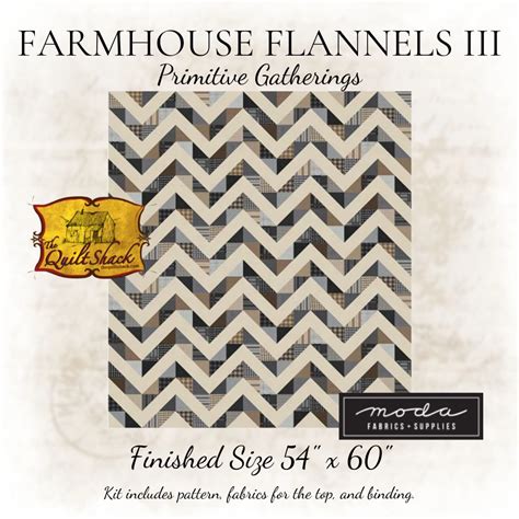 Farmhouse Flannels Iii Lightning Rod Quilt Kit Kit By Moda Fabrics