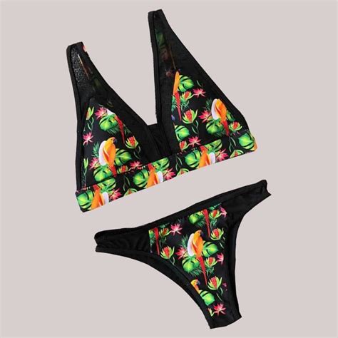 Ensemble De Brassiere Et String Tanga Pour Femme Bikini De Plage