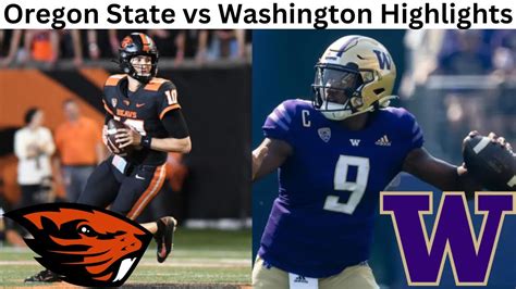 23 Oregon State Vs Washington Highlights College Football 11422