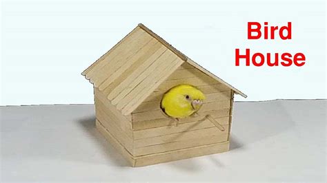 How To Make Bird House Out Of Popsicle Sticks