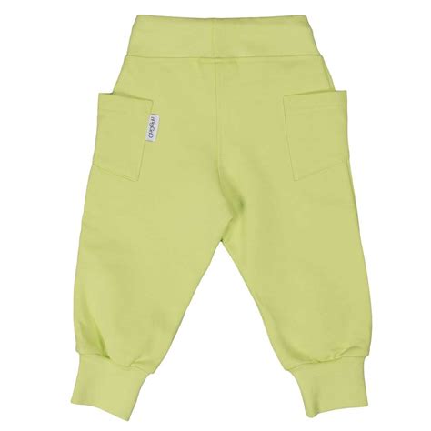 Lime Green College Baggy Pants Ittikid • Scandinavian Childrens Clothes