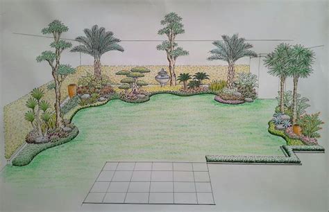 Gambar Sketsa Taman Mudah - Homecare24