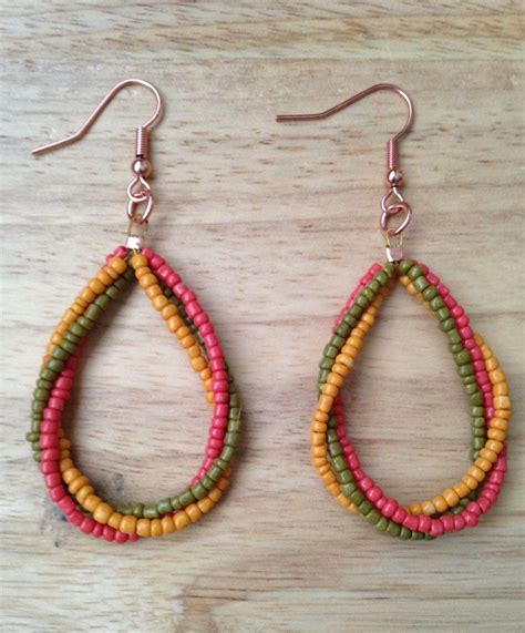 Handmade Earrings With Mustard Fashion Boho Inexperienced Smooth