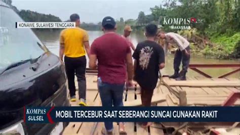 Beban Berat Mobil Tercebur Di Sungai Saat Menyebrang Video Dailymotion