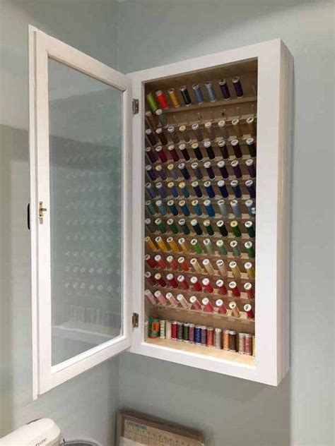 Organize Your Sewing Thread With Sewing Thread Storage Cabinets Home