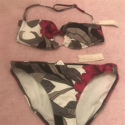 Spiegel Swim Nwt Spiegel Bikini 6 Hibiscus Floral Swim Swimming