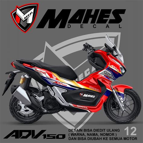 Jual Decal Stiker Honda Adv 150 Dekal Stiker Striping ADV Fullbody