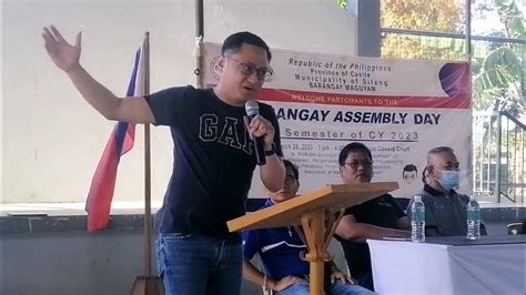 Barangay Assembly Day 1st Semester Of Cy 2023 Youtube