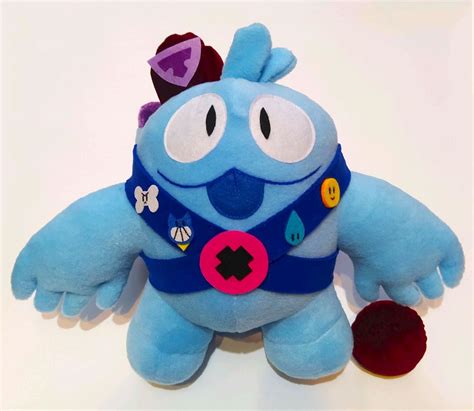 Squeak Brawl Stars Plush Handmade Plush Kawaii Plush Etsy