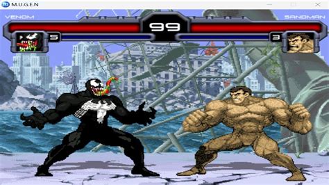 Venom Vs Sandman Crazy Spiderman Villains Fight😈 Marvel Mugen Epic