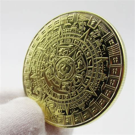 Moneda De Arte De México Moneda Conmemorativa Calendario Azteca Maya