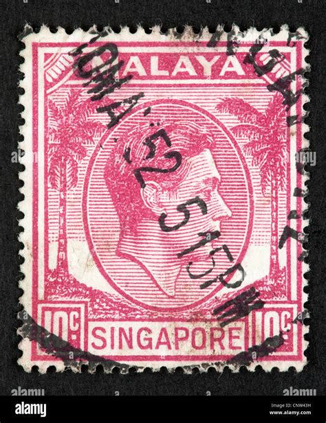 Malaya Postage Stamp Stock Photo Alamy