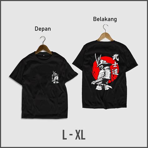 Jual 008 KAOS MOTIF DISTRO JEPANG RONIN SKULL KAOS JEPANG KAOS