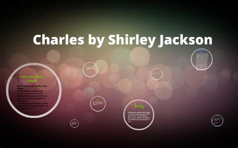 Charles by Shirley Jackson by