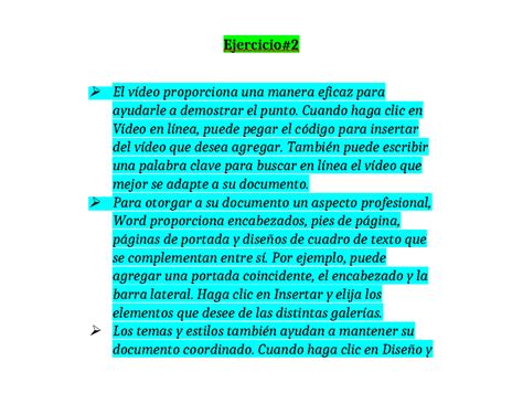 Ejercicio Tp Ejercicio El V Deo Proporciona Una Manera