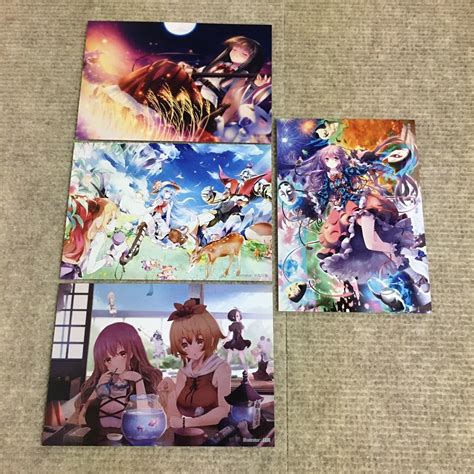 37 東方project ポストカード22枚セット まとめて レア 限定品 特典 プロジェクト 上海アリス幻樂団 描き下ろし東方