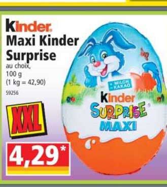 Promo Maxi Kinder Surprise Chez Norma Icatalogue Fr