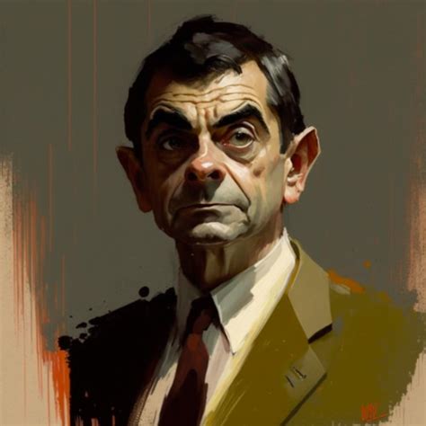 Mr Bean In The Art Style Of Charlie Bowater