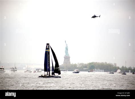 America's Cup Yacht Racing return to New York City Stock Photo - Alamy