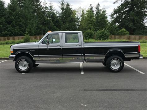 1992 Ford F 350 Xlt 4x4 Crew Cab 4dr 75l 460 V8 Only 31k Orig Miles No