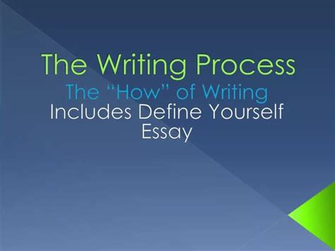 Ppt The Writing Process Powerpoint Presentation Free Download Id2154740