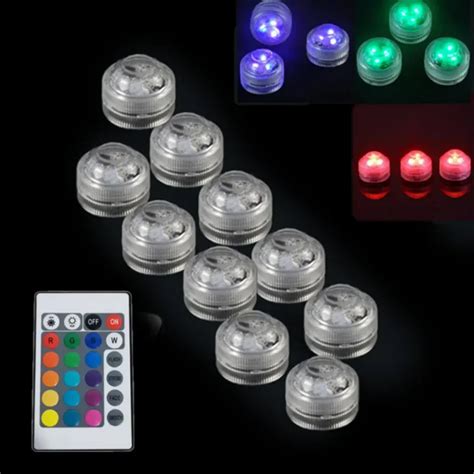 Controle Remoto Prova Dwaterproof Gua Rgb Luz Submers Vel Bateria