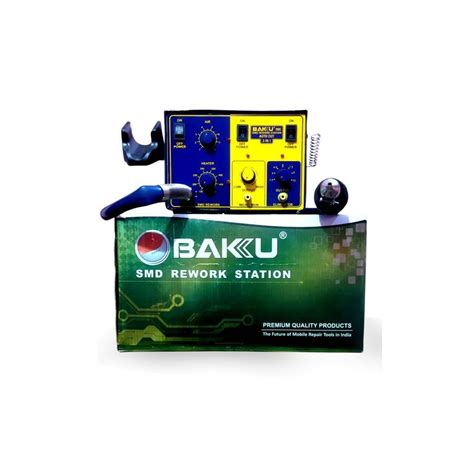 Bakku Premium In Inbuilt Auto Cut Function SMD Rework Station Hot Air Gun With W Micro