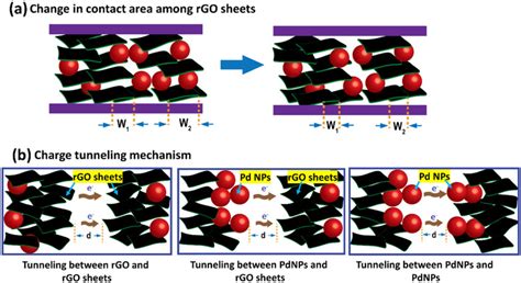 Schematic Diagram Illustrating The Sensing Mechanism Of The RGO Pd