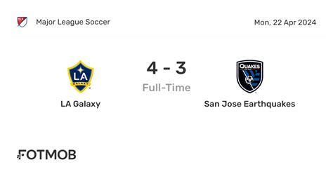 la galaxy  san jose earthquakes  score predicted lineups