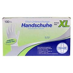 HANDSCHUHE Einmal Vinyl puderfrei XL 100 Stück medpex