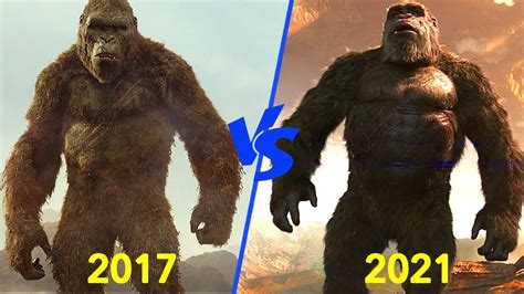 Kong 2021 Vs 2017 Comparison Youtube