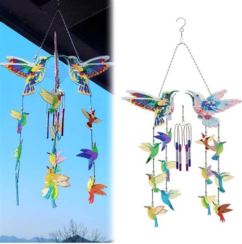 Diamond Art Painting Wind Chimes 2024 New 3d Crystal Wind Chimes