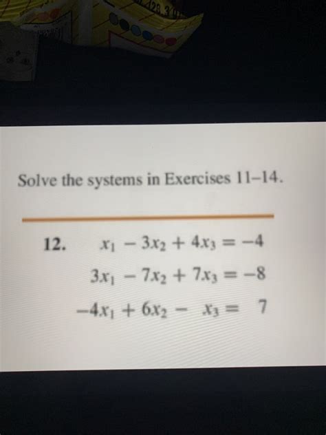 Solved Po Solve The Systems In Exercises 11 14 12 X 3x2 Chegg