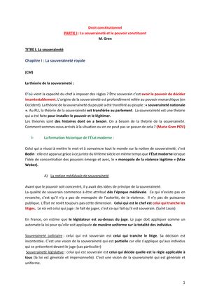 Cours Complet L S Droit Constitutionnel Mme Gren Et M Padovani