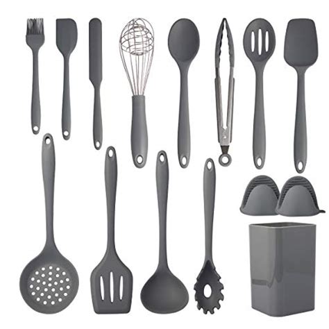 Cooking Utensils Set 15 Piece Non Stick Silicone Heat Resistant 446°f