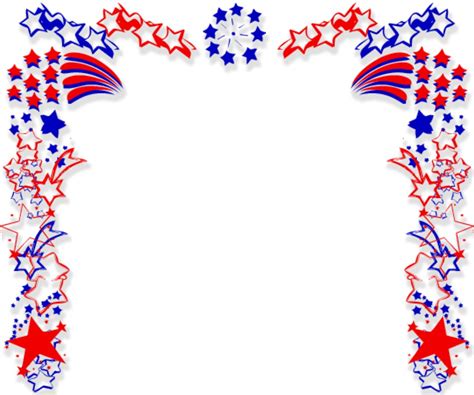 American Flag Page Border