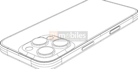 3d Drawing Shows Apple Iphone 16 Pro With Capture Button