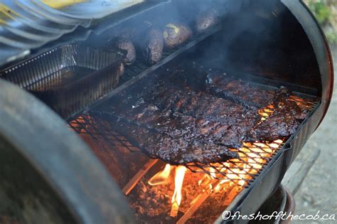 The Oil Drum Bbq And Smoker Fresh Off The Cob
