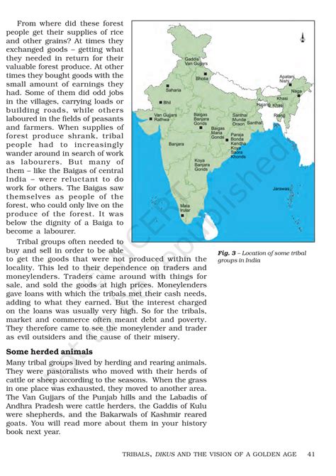 Ncert Book Class History Chapter Tribals Dikus And The Vision Of