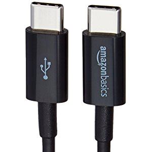 Amazon Basics USB Type C To USB Type C 2 0 Cable 6 Feet 1 8 Meters