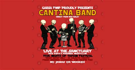Cantina Band Concert Tour Poster Cantina Band T Shirt Teepublic