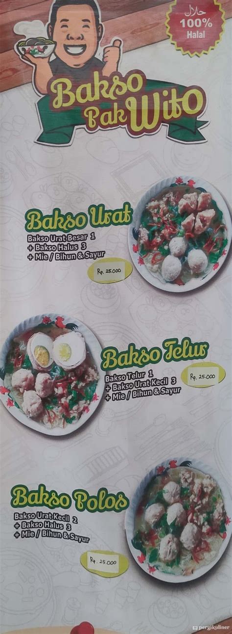 Selalu Diperbarui Menu Bakso Pak Wito Gading Serpong Tangerang